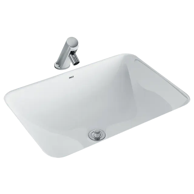 Chậu rửa mặt lavabo âm bàn INAX AL-2298V/BW1 men Aqua Ceramic