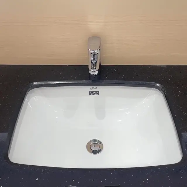 Chậu rửa mặt lavabo âm bàn INAX AL-2298V/BW1 men Aqua Ceramic - Ảnh 3