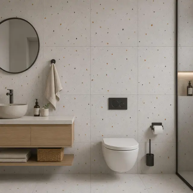 Gạch lát nền Việt Nam Ý Mỹ Terrazzo P65077H - Ảnh 2